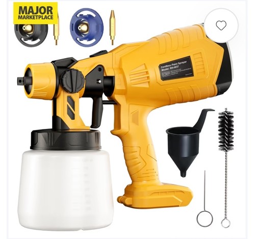 Cordless paint sprayer - sprayer, 1ltr